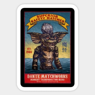 Dante Matchworks Sticker